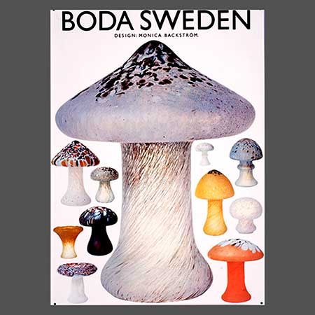 Monica Backström – Mushrooms from Kosta Boda